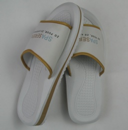 Sauna slippers printed with logo