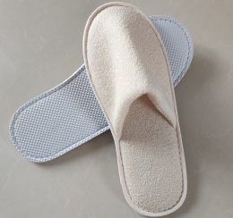 Beige terry slipper